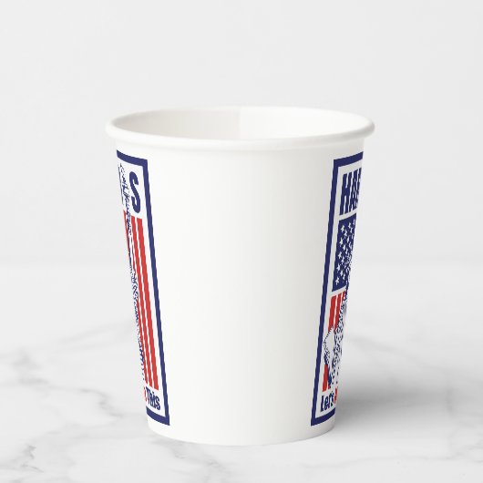 カマラハリス 紙コップ (左)