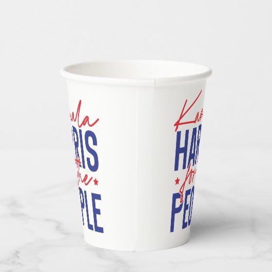 カマラハリス 紙コップ (右)