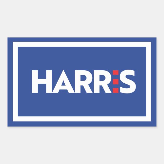 カマラハリス 長方形シール (正面)