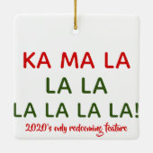 カマラハリスCarolセラミックオーナメント セラミックオーナメント (裏面)