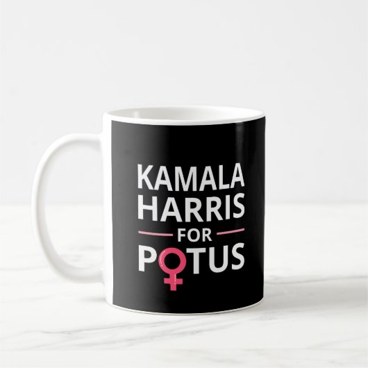 カマラハリスFor POTUS I コーヒーマグカップ (左)