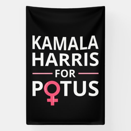 カマラハリスFor POTUS I 横断幕 (縦)