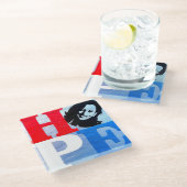 カマラハリスHOPEコースター ガラスコースター (アングル)