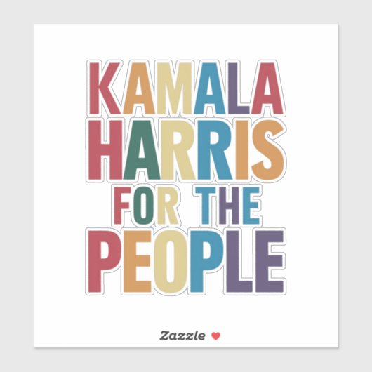 カマラハリスLGBTゲイプライド・レインボー シール (シート)