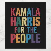 カマラハリスLGBTゲイプライド・レインボー ワインラベル (シングルラベル)