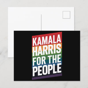 カマラハリスLGBTQゲイプライドレズビアンおもしろいギフト ポストカード