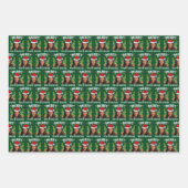 カマラハリスXsmas Santa Hat メリー4th Of Easter ラッピングペーパーシート (正面3)