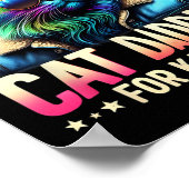 カマラブラックキャット用カマラチレスキャットディッド ポスター (角)