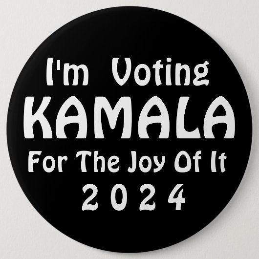 カマラボタンの投票 缶バッジ (正面)