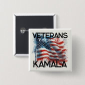 カマラボタンの退役軍人 缶バッジ (正面&裏面)