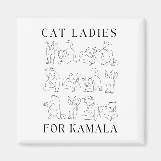 カマラマダム人民代表取締役大統領婦人会V マグネット (正面)
