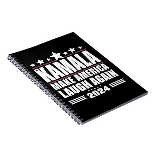 カマラメイクアメリカ再びアメリカ国旗2024 ノートブック (右側)