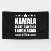 カマラメイクアメリカ再びアメリカ国旗2024 横断幕 (横)