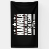 カマラメイクアメリカ再びアメリカ国旗2024 横断幕 (縦)
