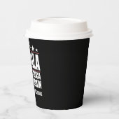 カマラメイクアメリカ再びアメリカ国旗2024 紙コップ (左)