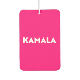 カマラモダンはっきりしたタイポグラフィミニマル熱ピンク カーエアーフレッシュナー