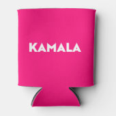 カマラモダンはっきりしたタイポグラフィミニマル熱ピンク 缶クーラー (正面)