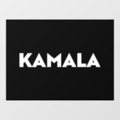 カマラモダンはっきりしたタイポグラフィ白と黒 ウィンドウサイン (シート)