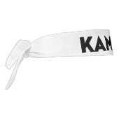 カマラモダンタイポグラフィミニマル白黒 タイヘッドバンド (回転270)