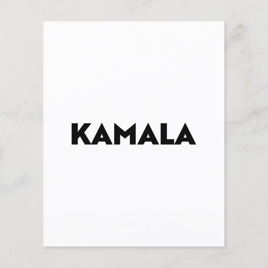 カマラモダンタイポグラフィミニマル白黒 チラシ (裏面)