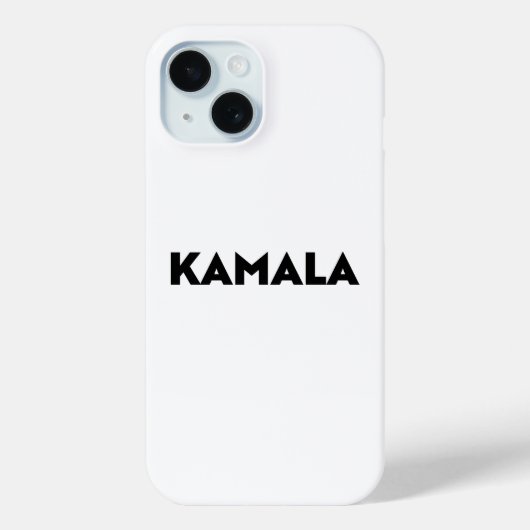 カマラモダンタイポグラフィミニマル白黒 Case-Mate iPhoneケース (裏面)