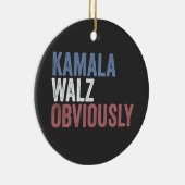 カマラワルツ明らかに選挙日2024 セラミックオーナメント (右)