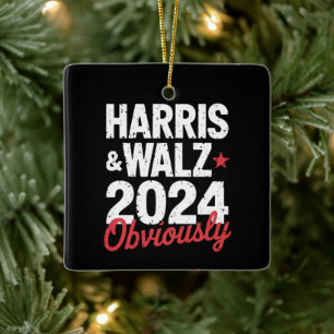カマラワルツ明らかに2024 Harris Waltz 2024 セラミックオーナメント