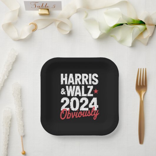 カマラワルツ明らかに2024 Harris Waltz 2024 ペーパープレート (ウェディング)