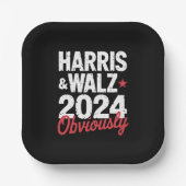 カマラワルツ明らかに2024 Harris Waltz 2024 ペーパープレート (正面)