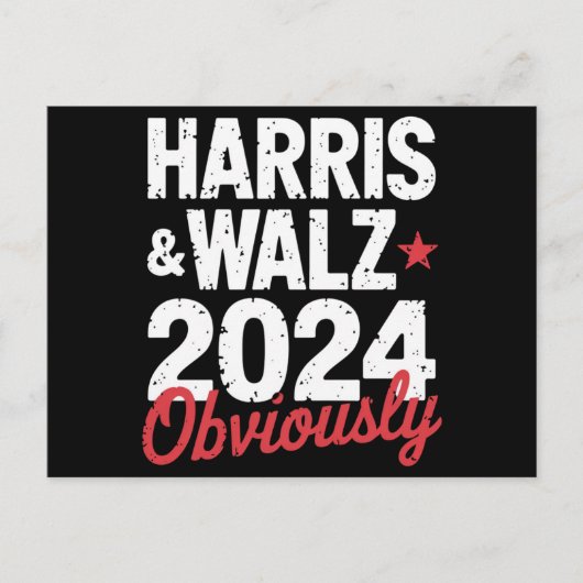 カマラワルツ明らかに2024 Harris Waltz 2024 ポストカード (正面)