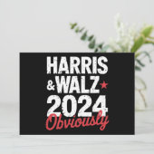 カマラワルツ明らかに2024 Harris Waltz 2024 招待状 (スタンド正面)