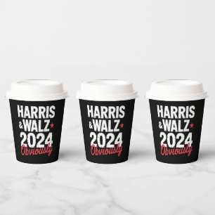 カマラワルツ明らかに2024 Harris Waltz 2024 紙コップ