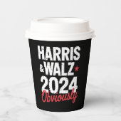 カマラワルツ明らかに2024 Harris Waltz 2024 紙コップ (正面)