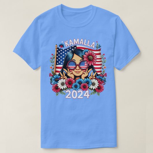 カマラヴィンテージフローラフェミニンファースト女性 Tシャツ (デザイン正面)