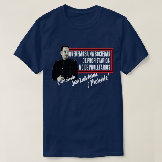 カマラーダ・ホセ・ルイス・アレーセ Tシャツ (デザイン正面)