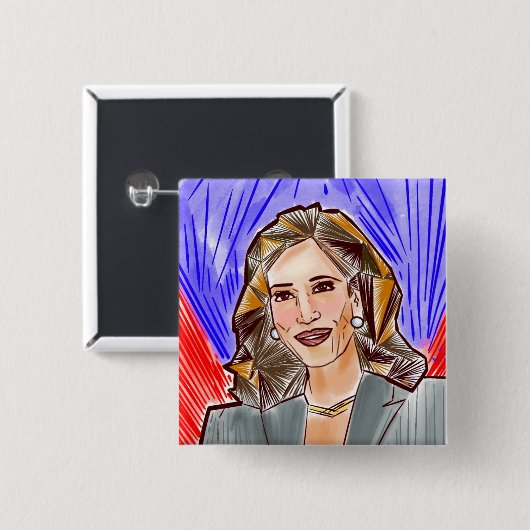 カマラ大統領候補 缶バッジ (正面&裏面)