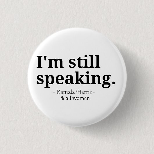 カマラ大統領選挙2024年女性の権利 缶バッジ (正面)