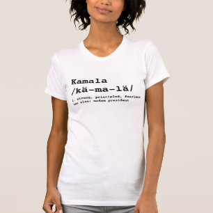 カマラ発音の定義ブラックタイプライター Tシャツ