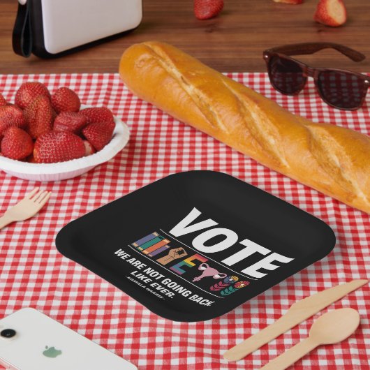 カマラ私たちは今までフェミニストのように戻らない ペーパープレート (ピクニック)