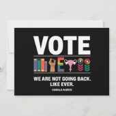 カマラ私たちは今までフェミニストのように戻らない 招待状 (正面)