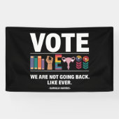 カマラ私たちは今までフェミニストのように戻らない 横断幕 (横)