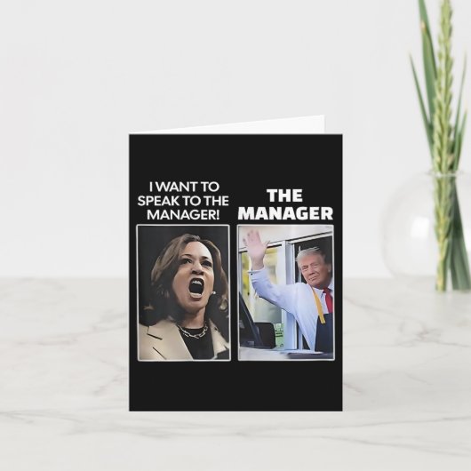 カマラ私はト話ランプ・マクドナ監督に行きたい カード (正面)