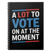 カマラ2024の瞬間に投票するおもしろい多くの ノートブック (正面)