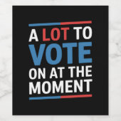 カマラ2024の瞬間に投票するおもしろい多くの ワインラベル (シングルラベル)