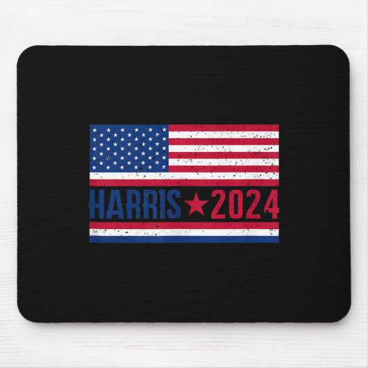 カマラ2024アメリカ国旗 マウスパッド (正面)