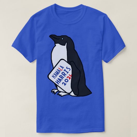 カマラ2024サイン付きキュートペンギン Tシャツ (デザイン正面)