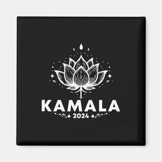 カマラ2024ホワイトロータス マグネット (正面)
