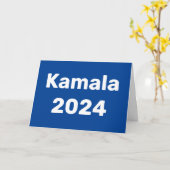 カマラ2024年大統領の選挙 カード (黄色い花)