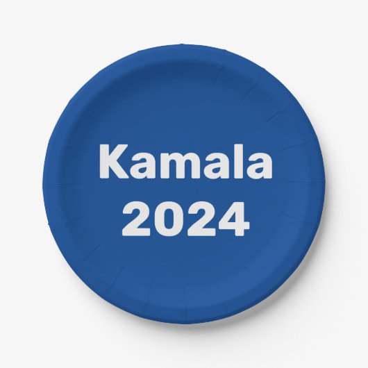 カマラ2024年大統領の選挙 ペーパープレート (正面)