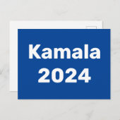 カマラ2024年大統領の選挙 ポストカード (正面/裏面)